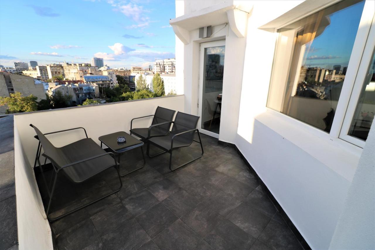 Athenee Palace Apartment - Panoramic View Terrace & Balcony - Free Minibar Bucureşti Ngoại thất bức ảnh