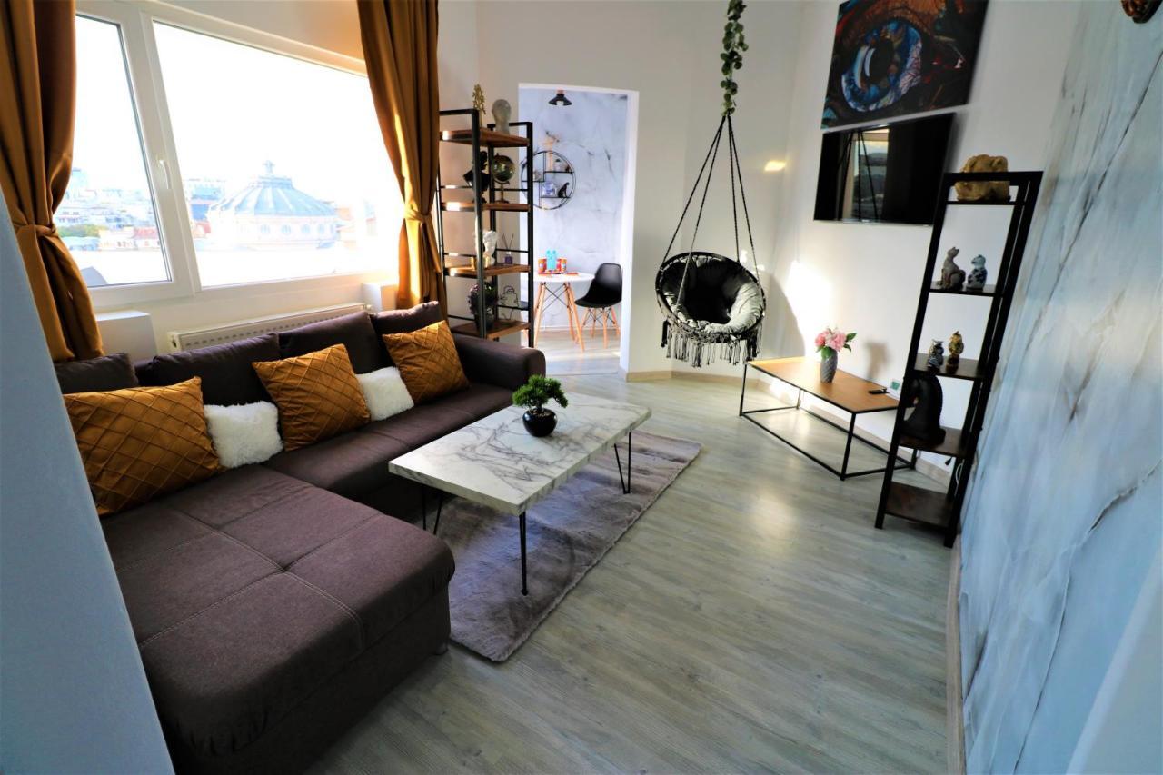 Athenee Palace Apartment - Panoramic View Terrace & Balcony - Free Minibar Bucureşti Ngoại thất bức ảnh
