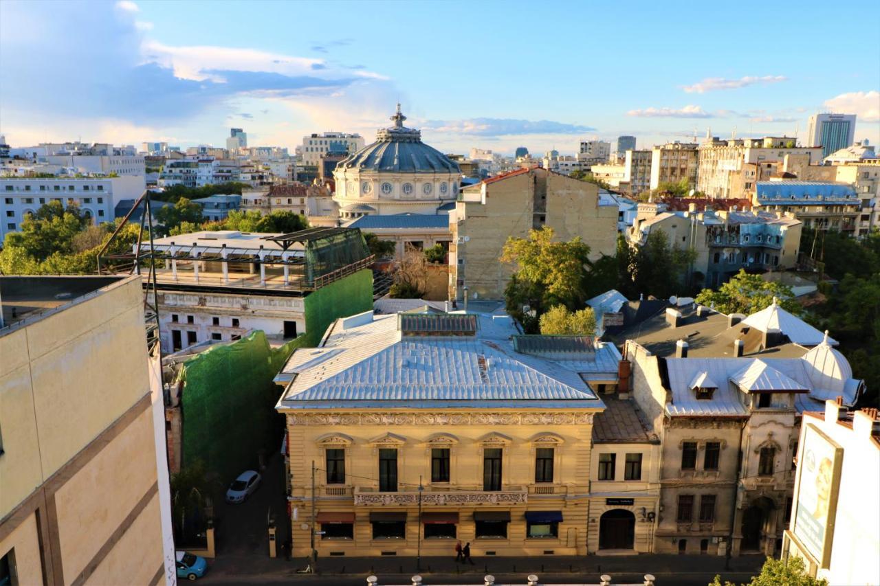 Athenee Palace Apartment - Panoramic View Terrace & Balcony - Free Minibar Bucureşti Ngoại thất bức ảnh
